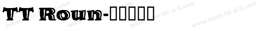 TT Roun字体转换